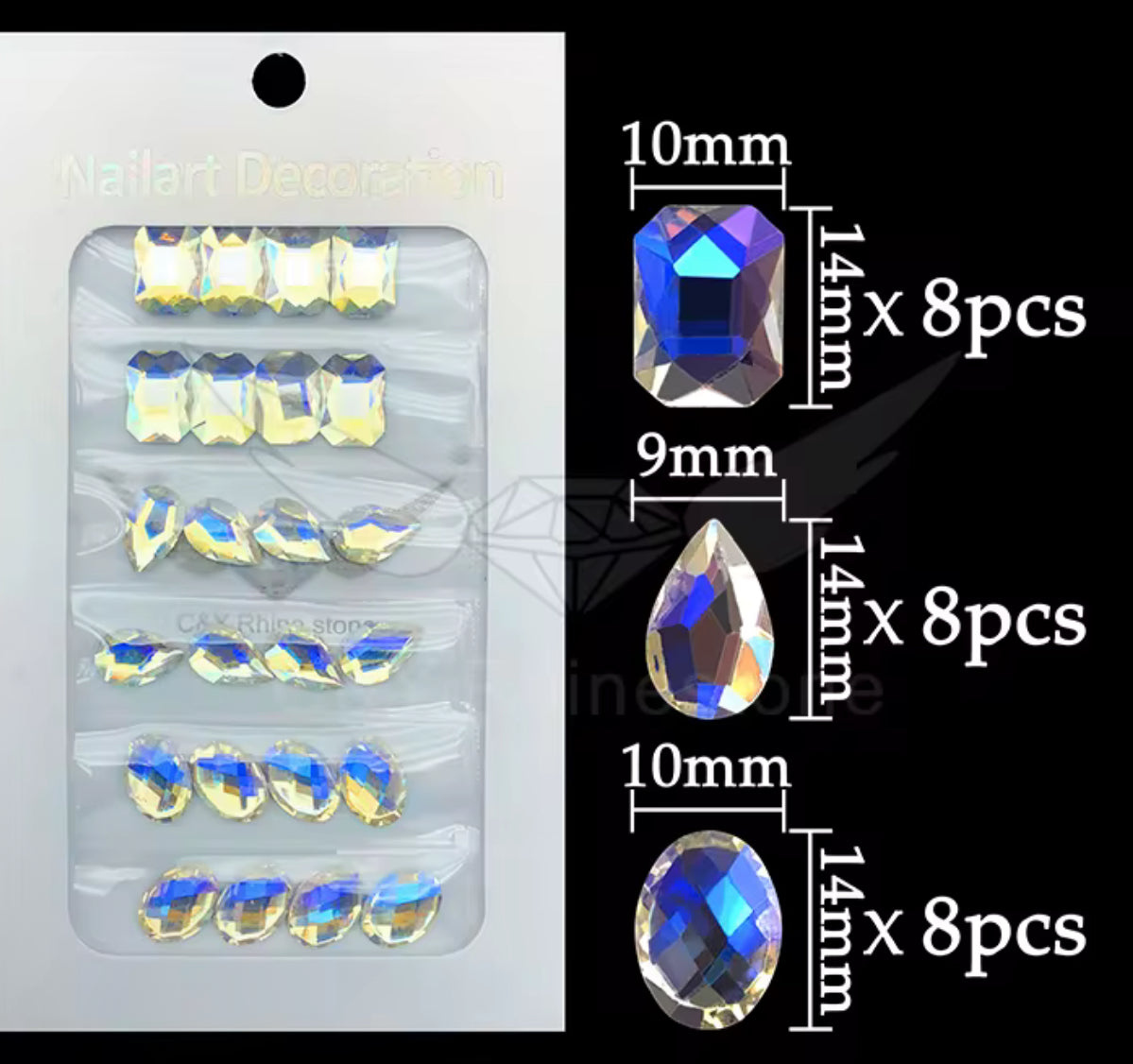 Flat back Crystals