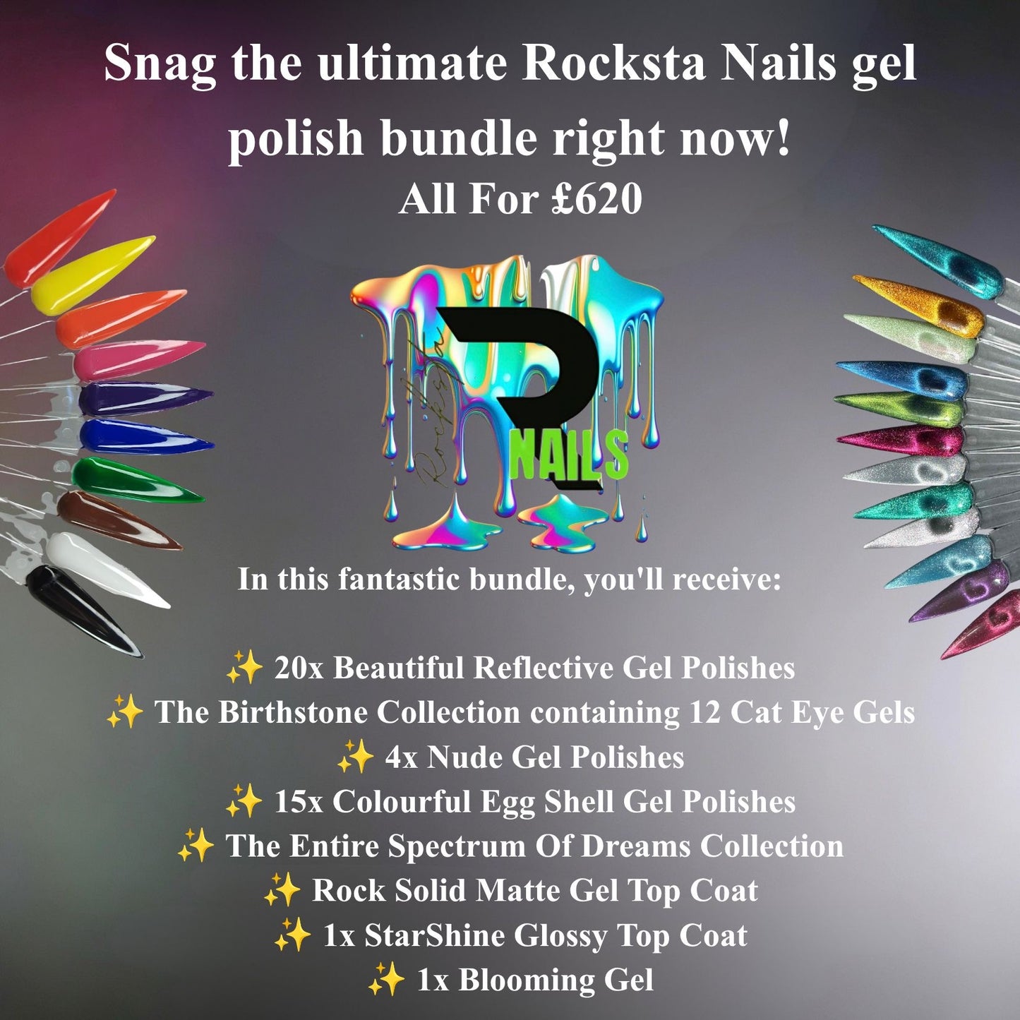 Rocksta Full Gel Collection 64 pcs