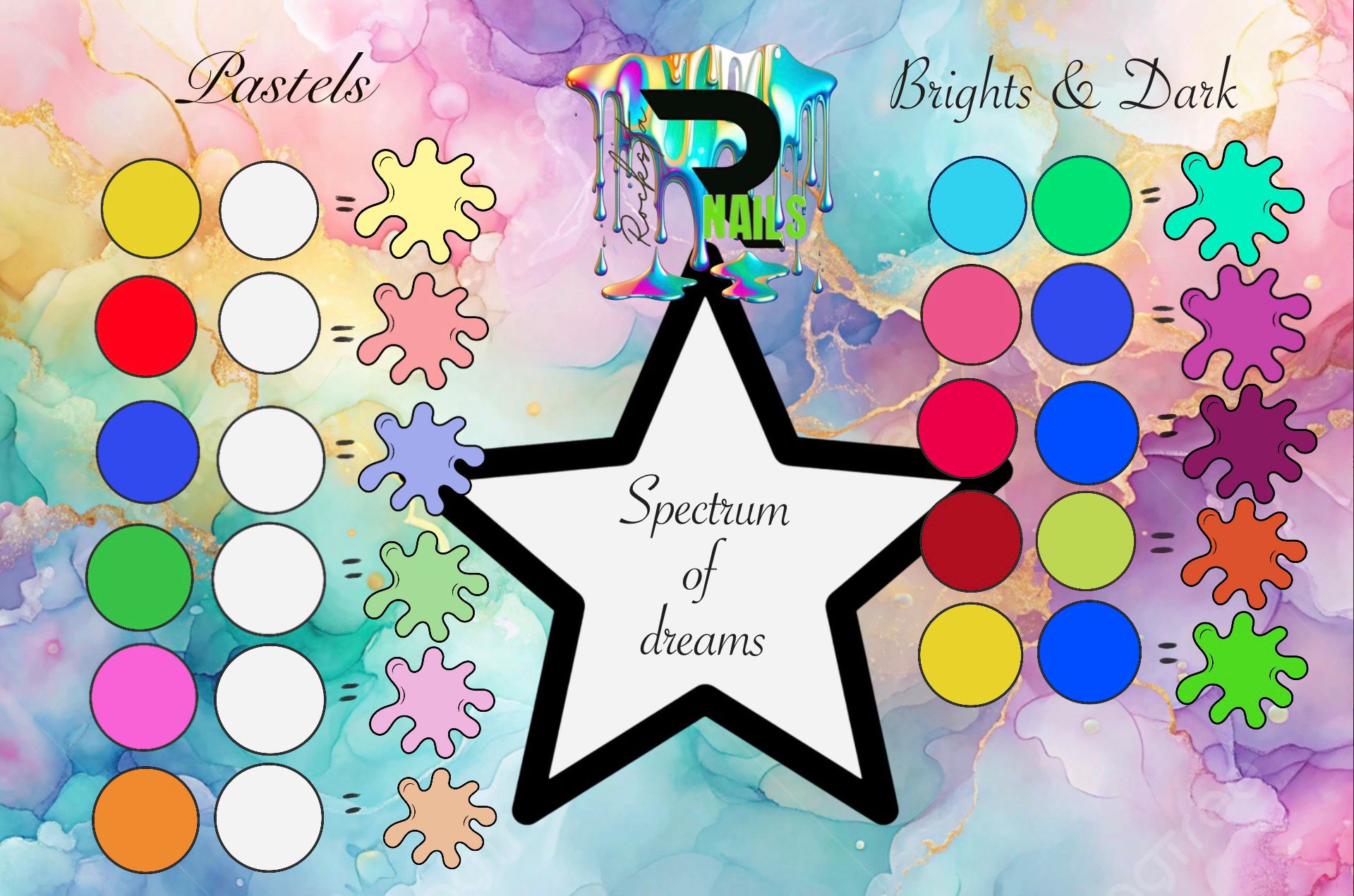 Spectrum of dreams Colour Chart