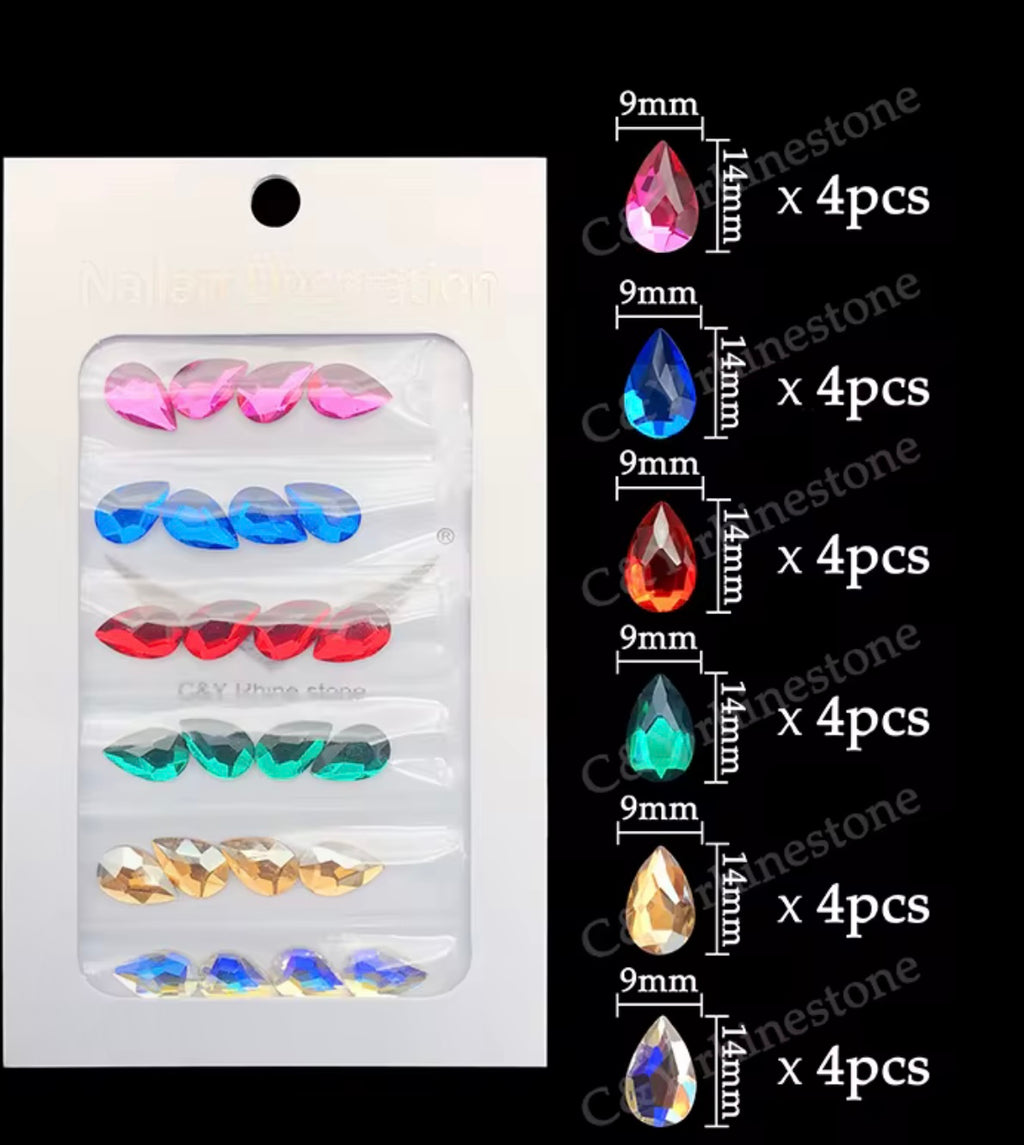 Multi colour Crystal pack