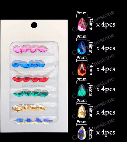 Multi colour Crystal pack