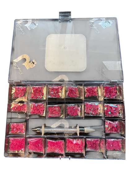 Two toned Pink Crystal tray