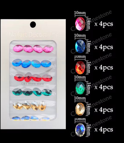Multi colour Crystal pack