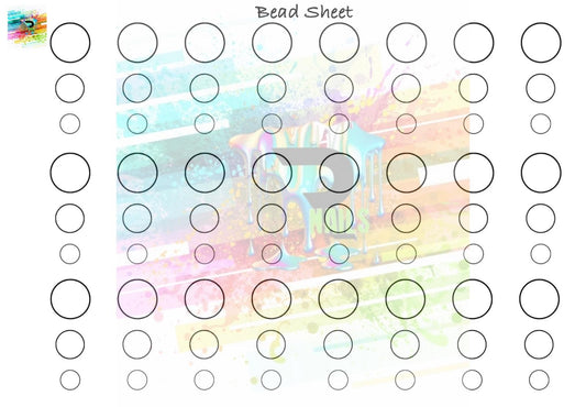 Bead practice sheet