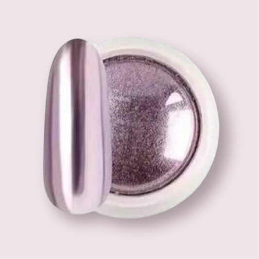 Pink mirror chrome powder