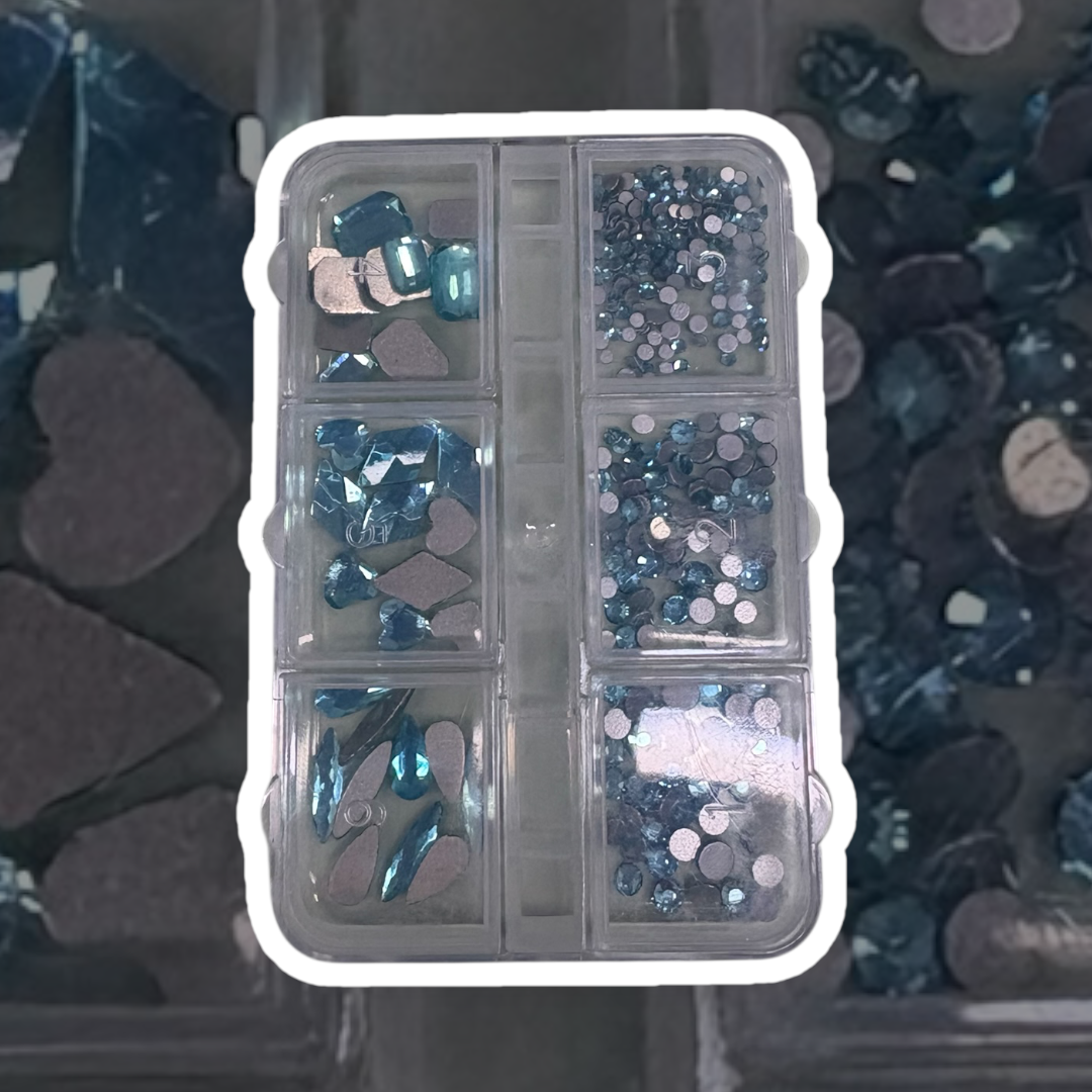 Ocean Blue sample pack rhinestones & crystals