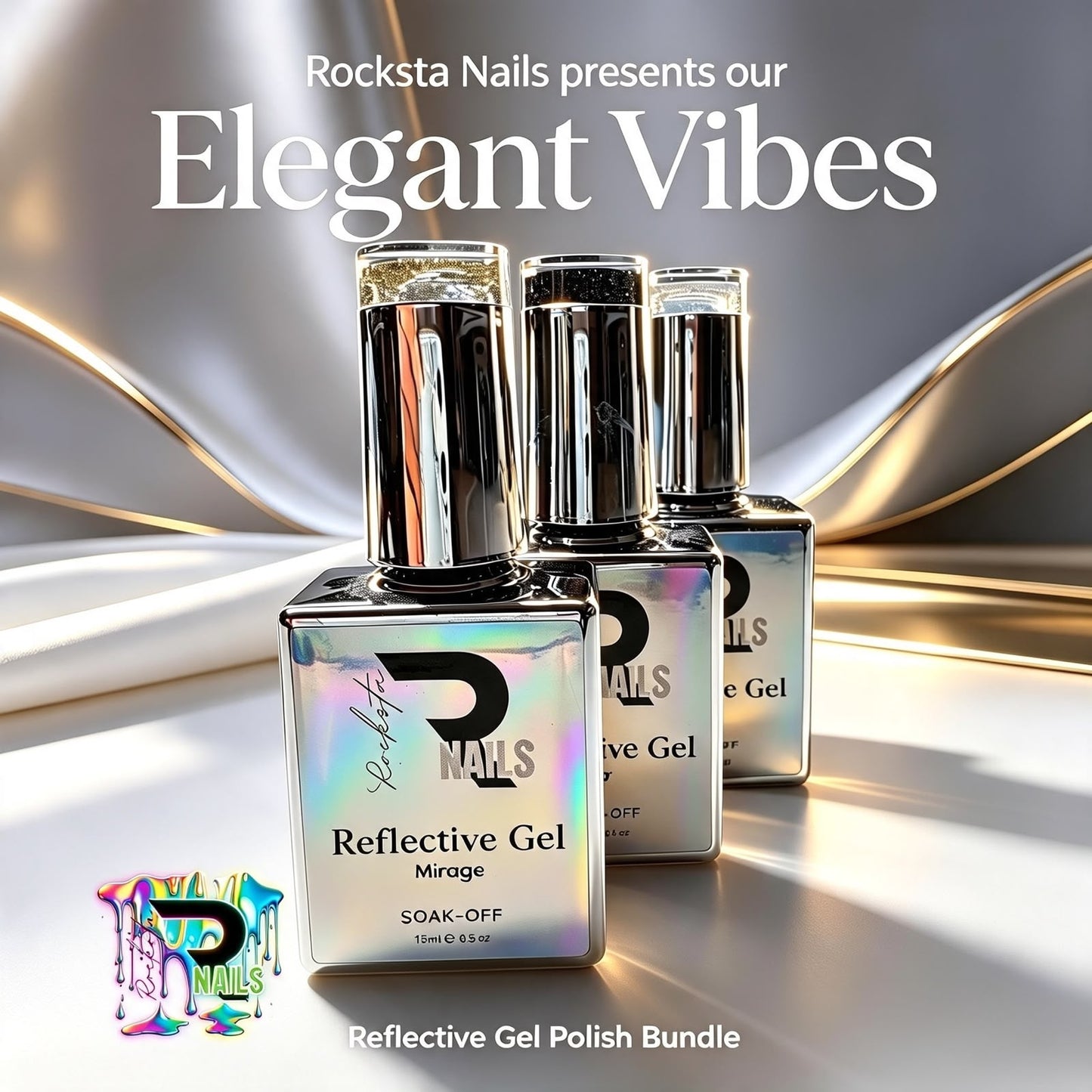 3 Reflective gels - Elegant vibes bundle