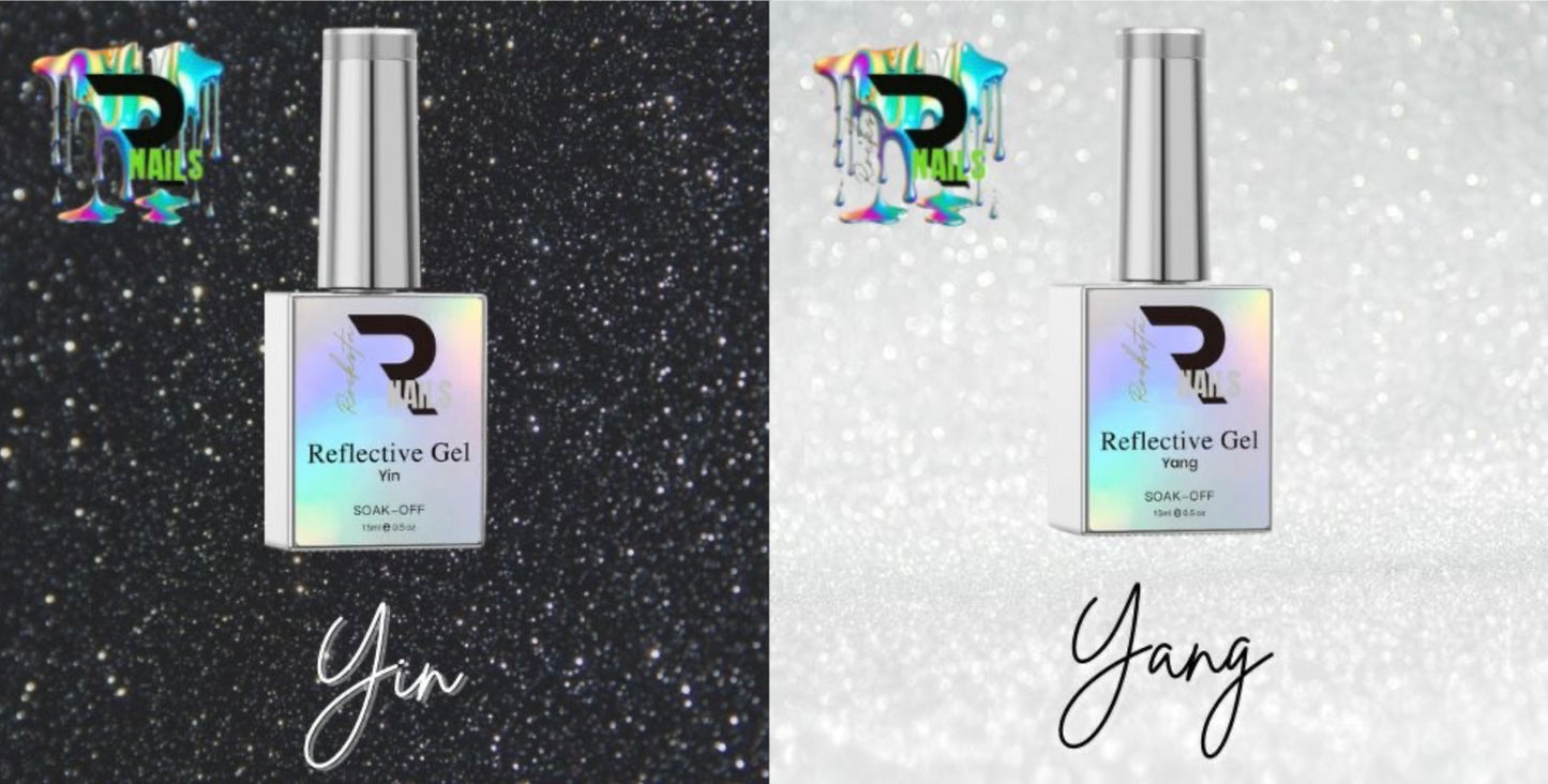Yin Black Reflective Gel Polish 15ml
